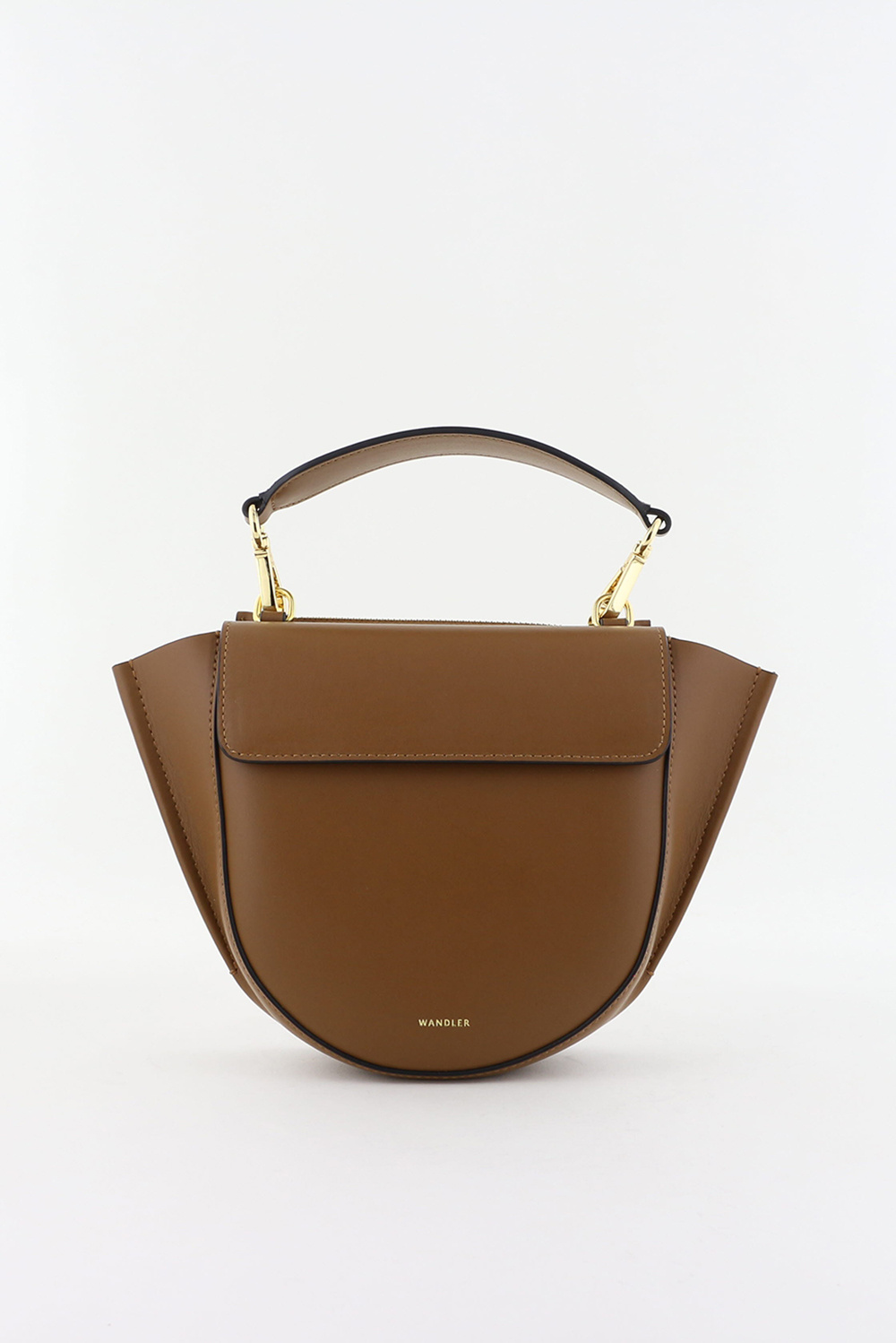 Wandler crossbody Hortensia mini met magneetsluiting saddle Marjon Snieders