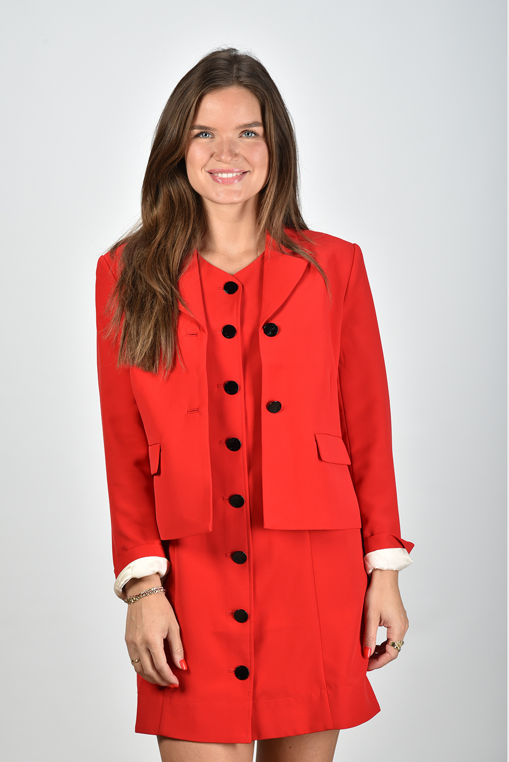 Ganni blazer F9390 barbados cherry