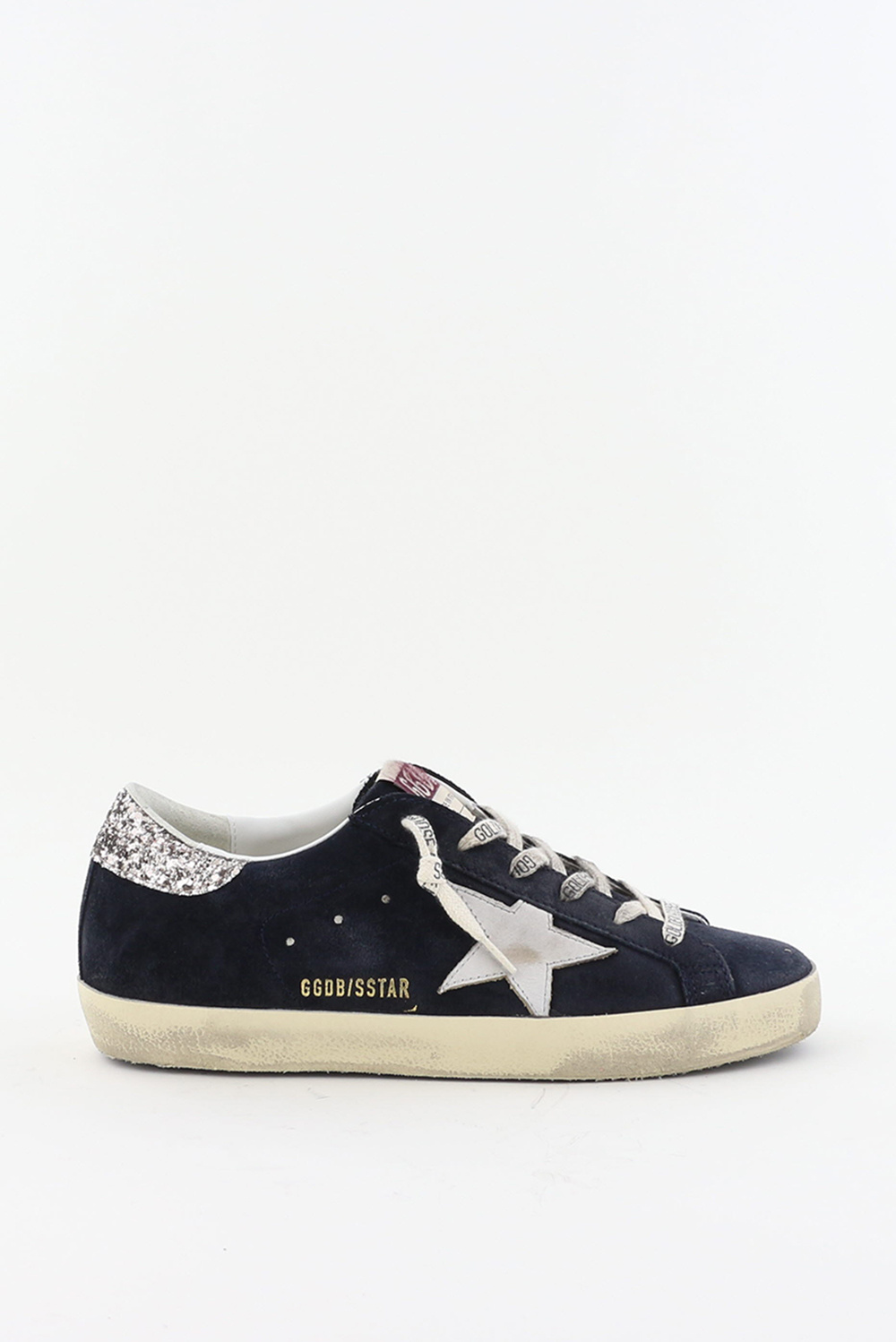 Golden Goose sneakers Superstar met glitters blauw - Marjon Snieders