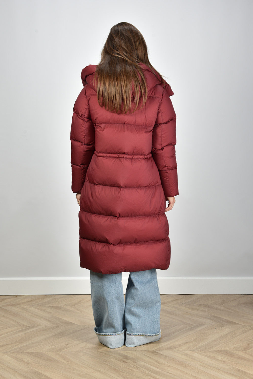 Mackage jacket hood with adjustable drawstring red Marjon Snieders