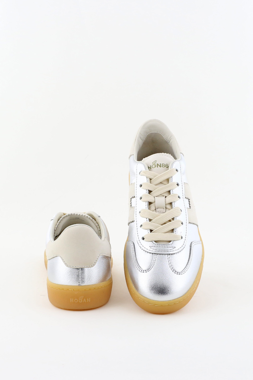 Hogan sneakers Cool met H-logo zilver - Marjon Snieders