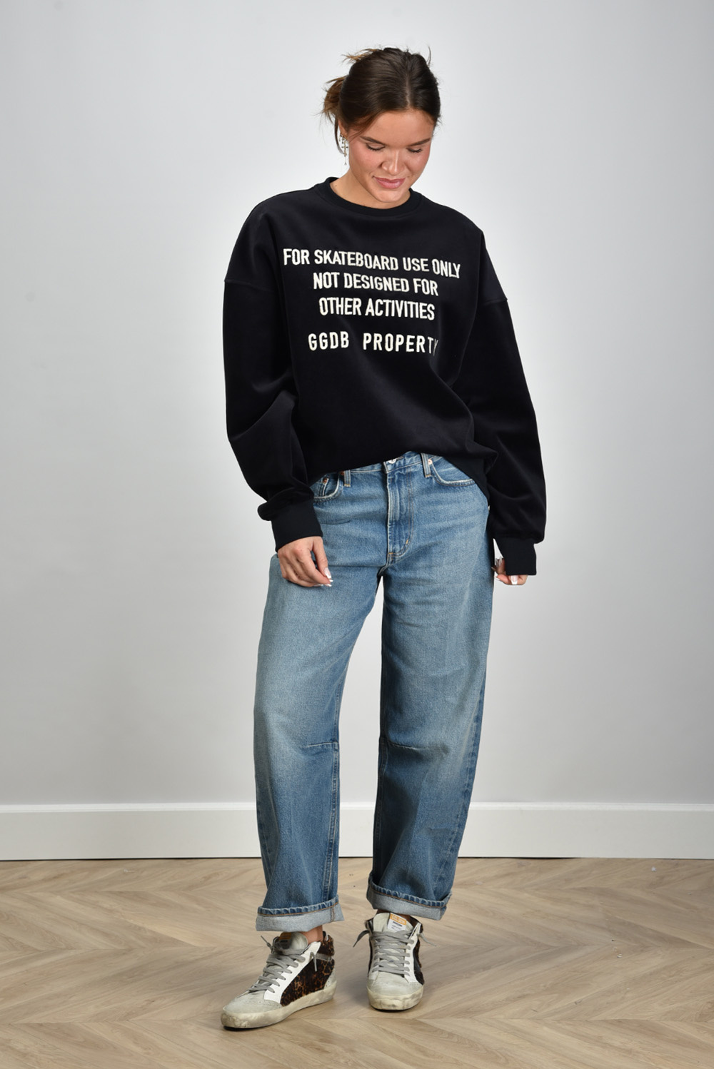 Golden Goose trui GUP01938.P001872.50907 sky captain heritage white