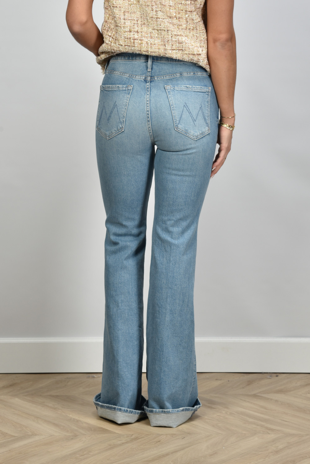 Mother jeans Doozy horseback to quaterback flared blue - Marjon Snieders