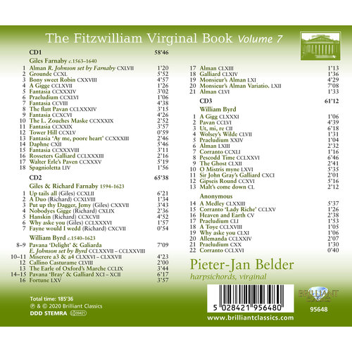 Brilliant Classics The Fitzwilliam Virginal Book, Volume 7