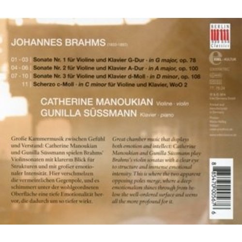 Berlin Classics Brahms: Violin Sonatas 1-3
