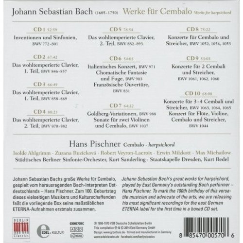 Berlin Classics J.S. Bach: Works for Harpsichord