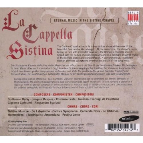 Berlin Classics La Capella Sistina: Eternal Music I, Sixtinian Chape