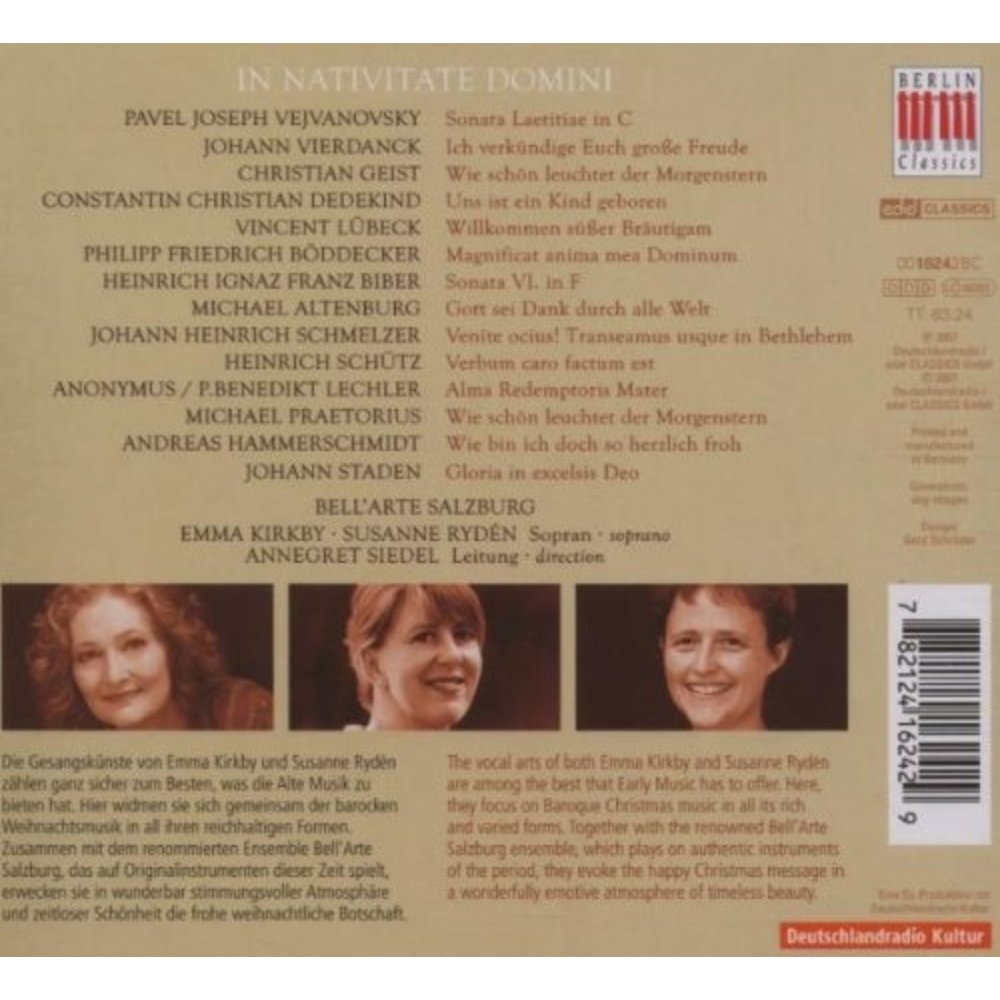 Berlin Classics In Nativitate Domini; Bell'arte Salzburg