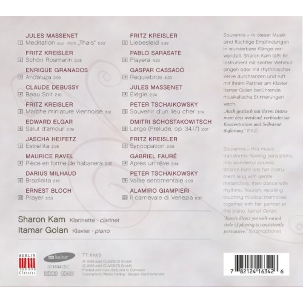 Berlin Classics Souvenirs; Sharon Kam