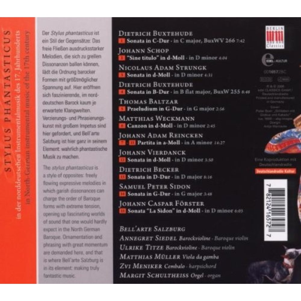 Berlin Classics Stylus Phantasticus; Bell'arte Salzburg