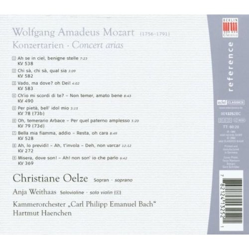Berlin Classics Mozart: Konzertarien; Oelze