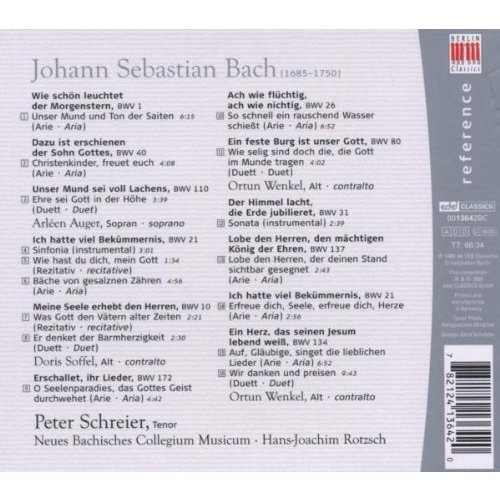 Berlin Classics Schreier Singt Bach-Arien