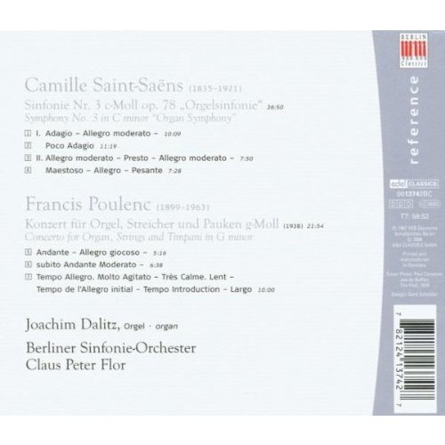 Berlin Classics Poulenc & Saint-Saens: Orgel und Orchester