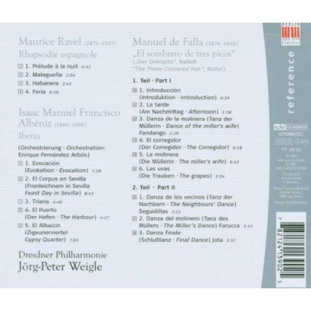 Berlin Classics Rhapsodie Espagnole, Iberia, +