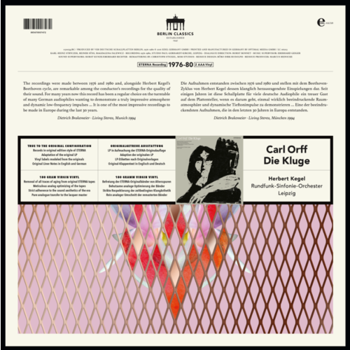 Berlin Classics Orff: Die Kluge (LP)