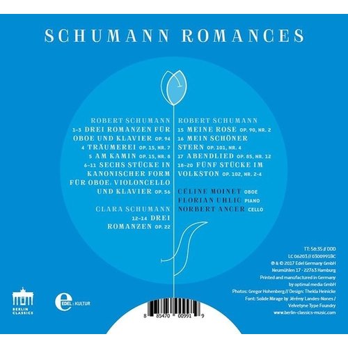 Berlin Classics Schumann Romances - Celine Moinet