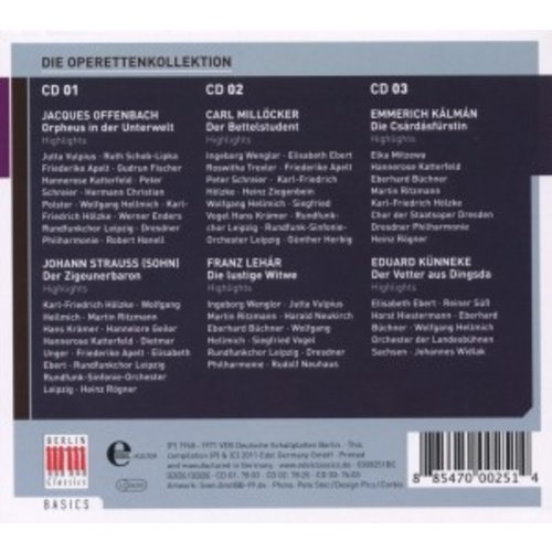 Berlin Classics Die Operetten-Kollektion