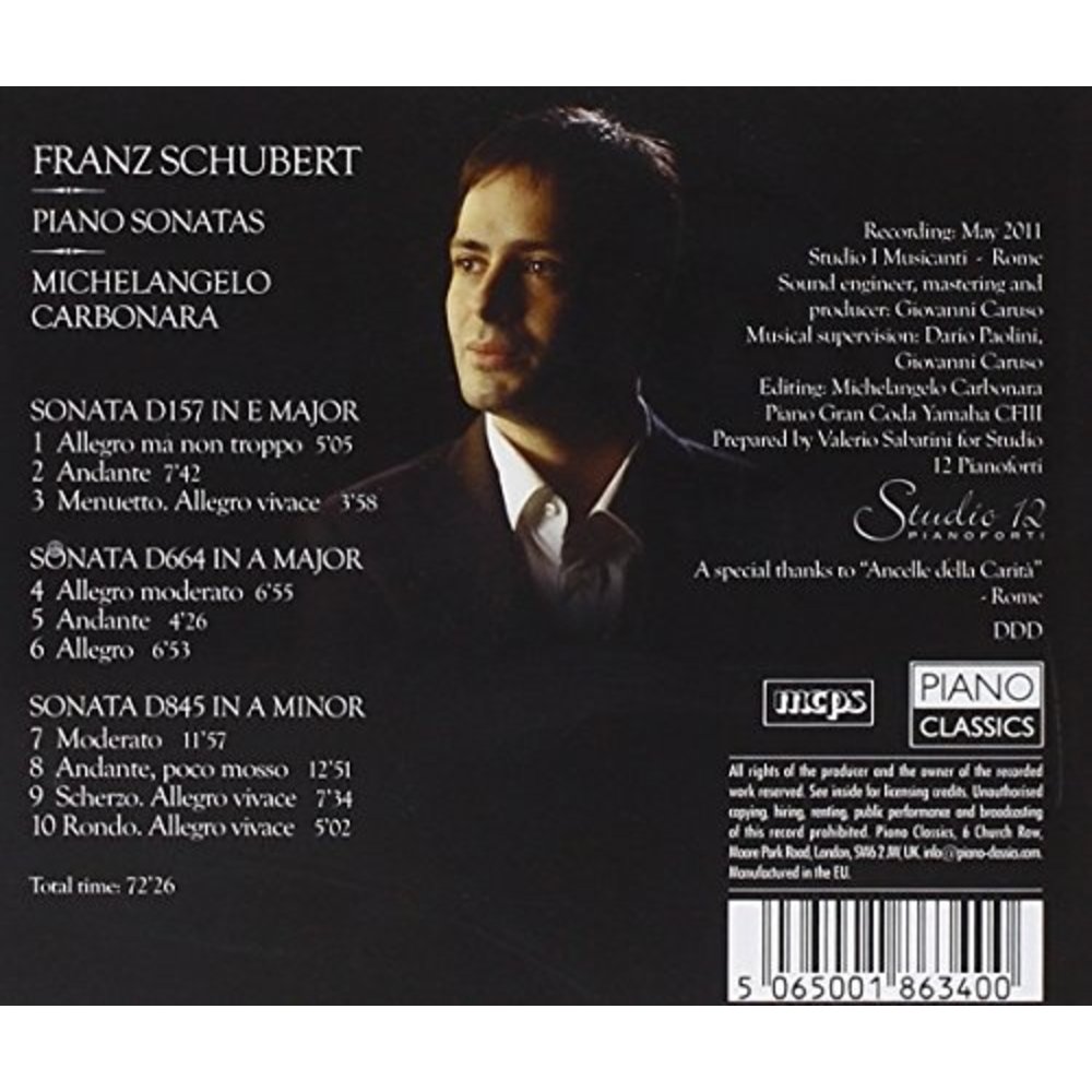 Piano Classics Schubert: Piano Sonatas