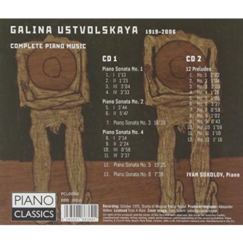 Piano Classics Galina Ustvolskaya: Complete Piano Music