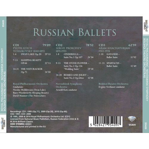Brilliant Classics Khachaturian, Tchaikovsky, Prokofiev: Russian Ballets - Royal Philharmonic Orchestra