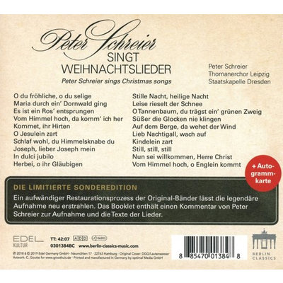 Peter Schreier Weihnachtslieder(Deluxe)