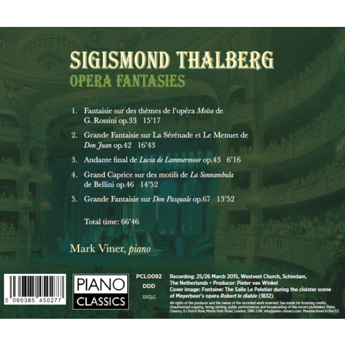 Piano Classics Thalberg: Opera Fantasies