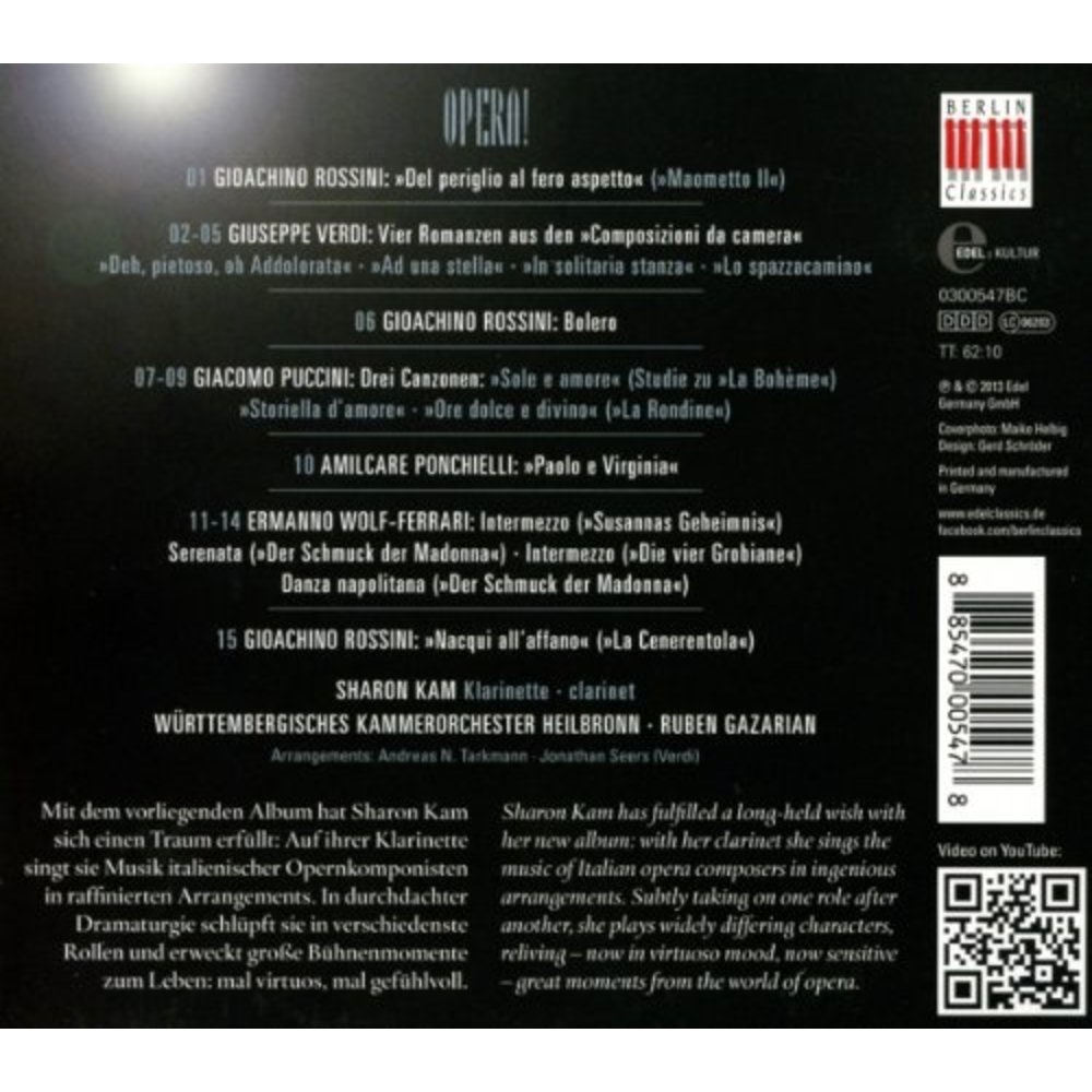 Berlin Classics Sharon Kam - Opera!