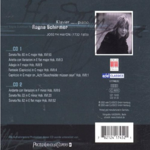 Berlin Classics Schirmer,Ragna;Haydn:Klavierwerke