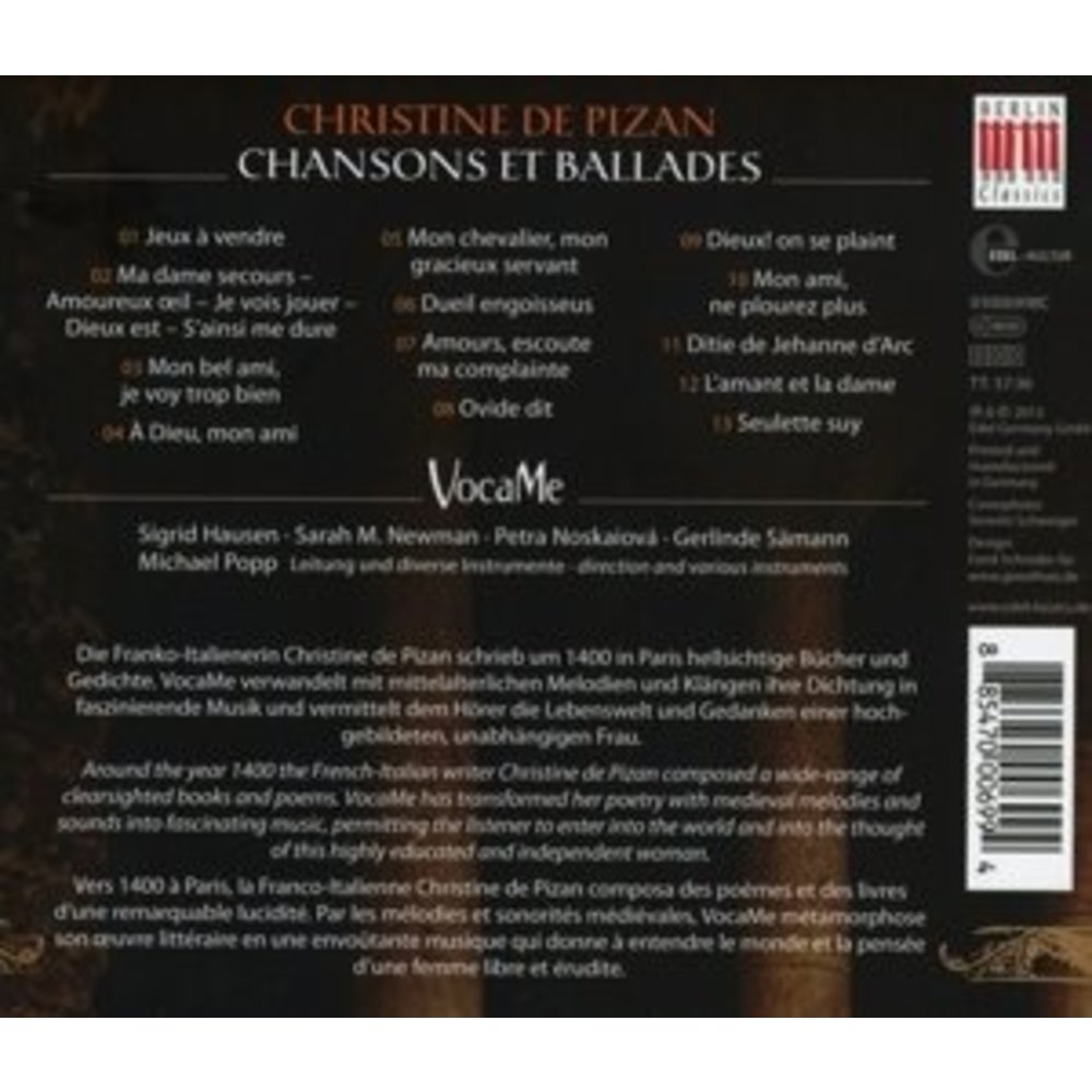 Berlin Classics Chansons et Ballades