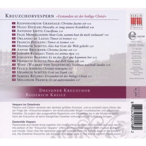 Berlin Classics Kreuzchorvespern-Ostern