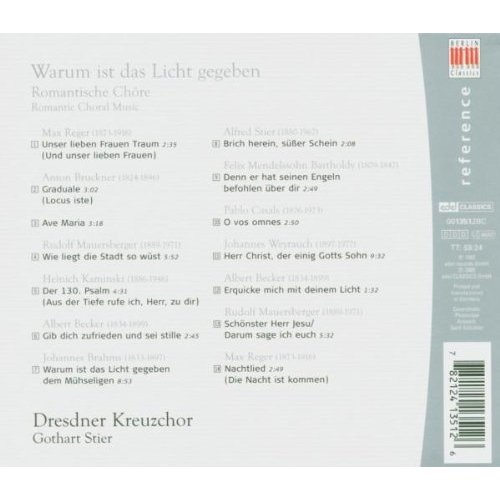 Berlin Classics Romantische Chormusik; Dresdner Kreuzchor