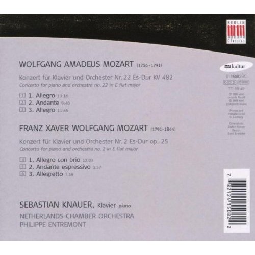 Berlin Classics Mozart: Klavierkonzerte 22 No. 2 Op. 25