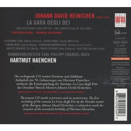 Berlin Classics Heinichen: La Gara degli Dei