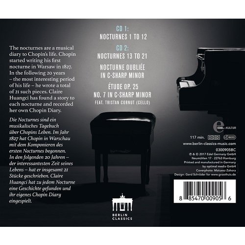 Berlin Classics A Chopin Diary - Claire Huangci