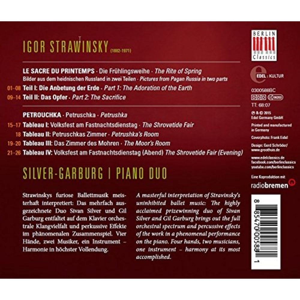 Berlin Classics Stravinsky: Petrouckaâ€Le Sacre du Printemps