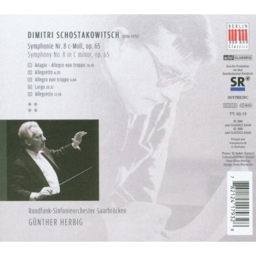 Berlin Classics Shostakovich: Sinfonie No. 8; Herbig