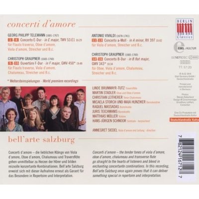 Concerti D'amore; Bell'arte Salzburg
