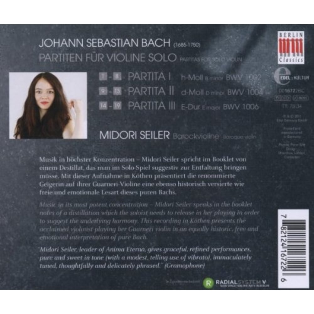 Berlin Classics J.S. Bach: Partiten; Seiler