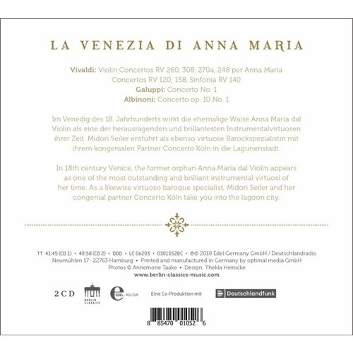 Berlin Classics Vivaldi: La Venezia di Anna Maria