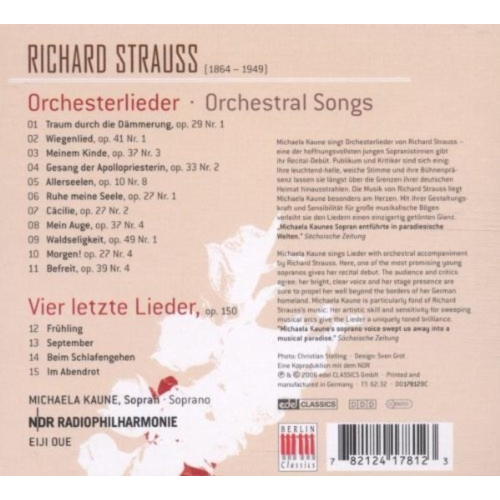 Berlin Classics Kaune Singt Strauss