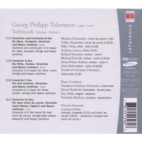 Berlin Classics Telemann: Tafelmusik