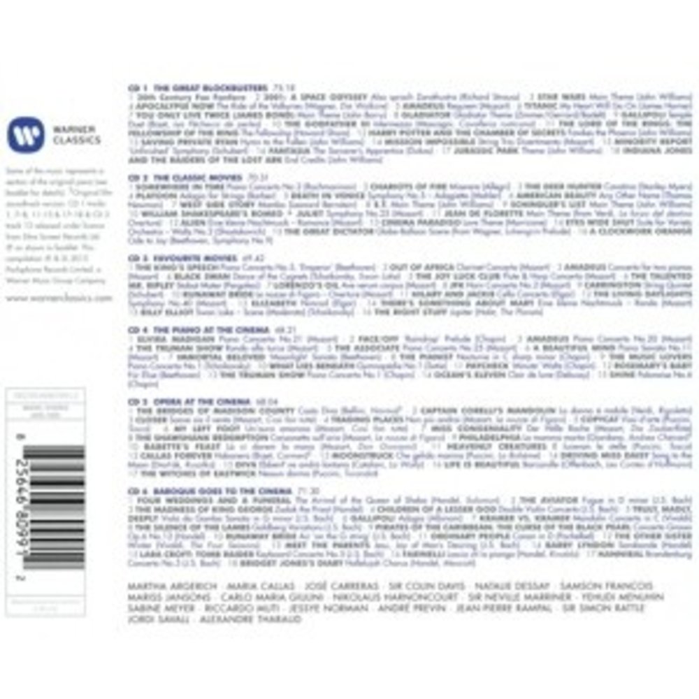 Erato/Warner Classics 100 Best Film Classics