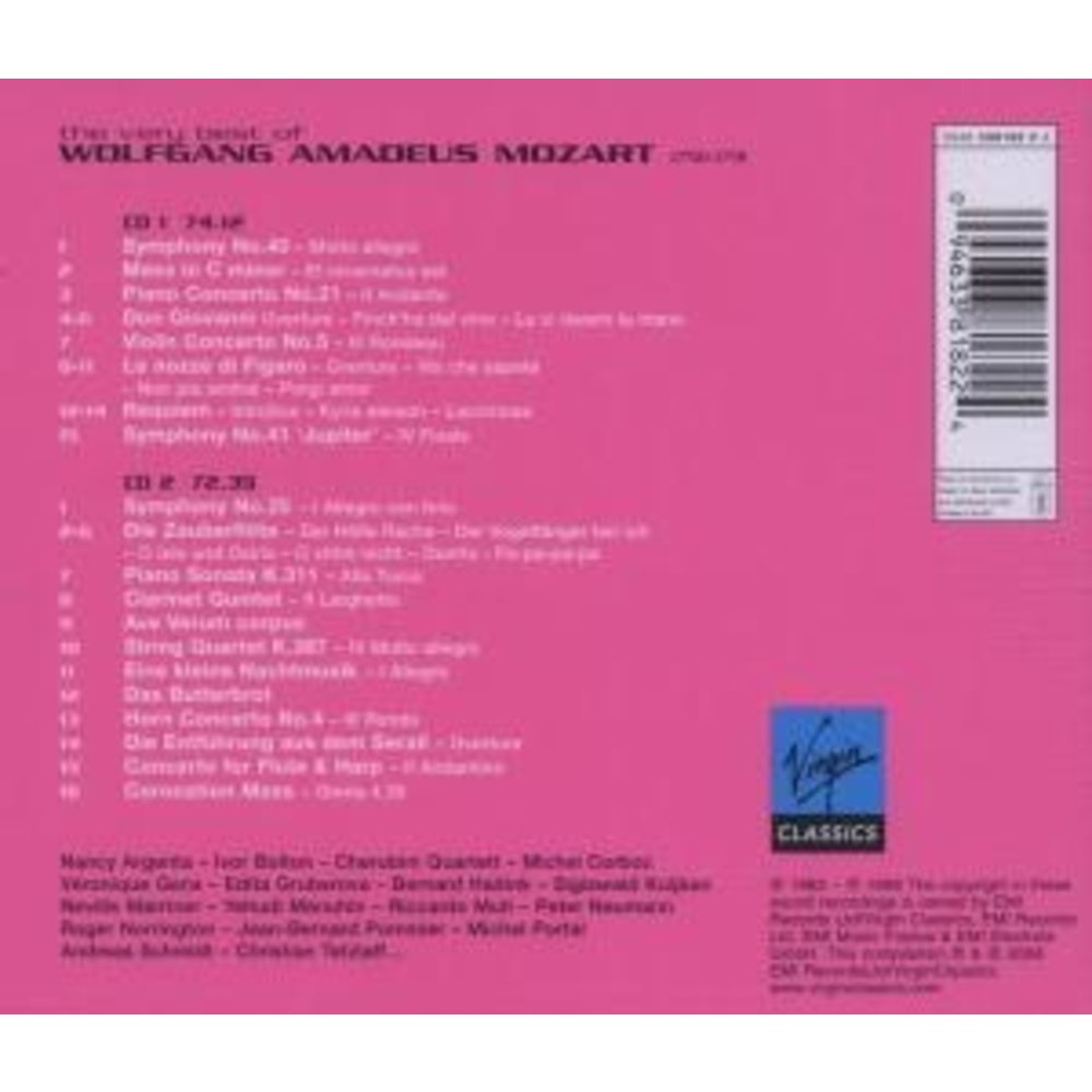 Erato/Warner Classics The Very Best Of Mozart