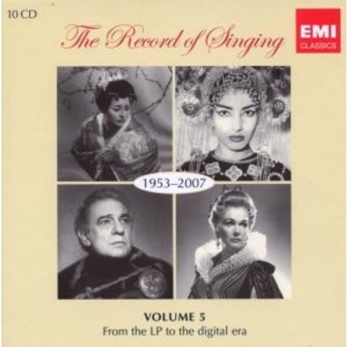 Erato/Warner Classics The Record Of Singing: 1953 -