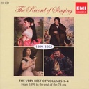 Erato/Warner Classics The Record Of Singing 1899-195
