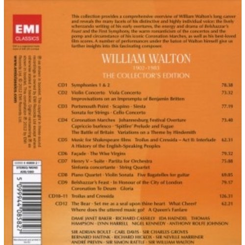 Erato/Warner Classics William Walton The Collector's