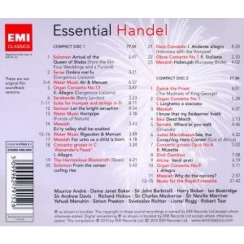 Erato/Warner Classics Essential Handel
