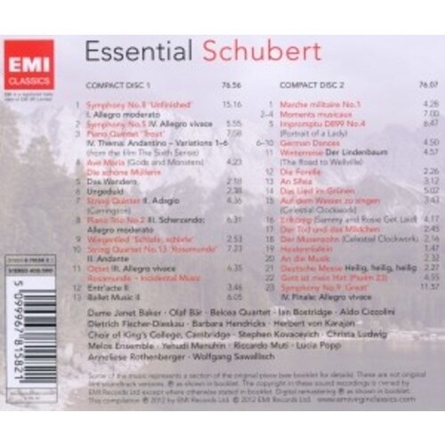 Erato/Warner Classics Essential Schubert