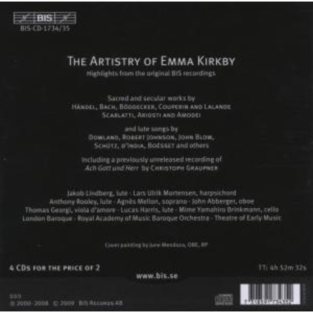 BIS The Artistry Of Emma Kirkby