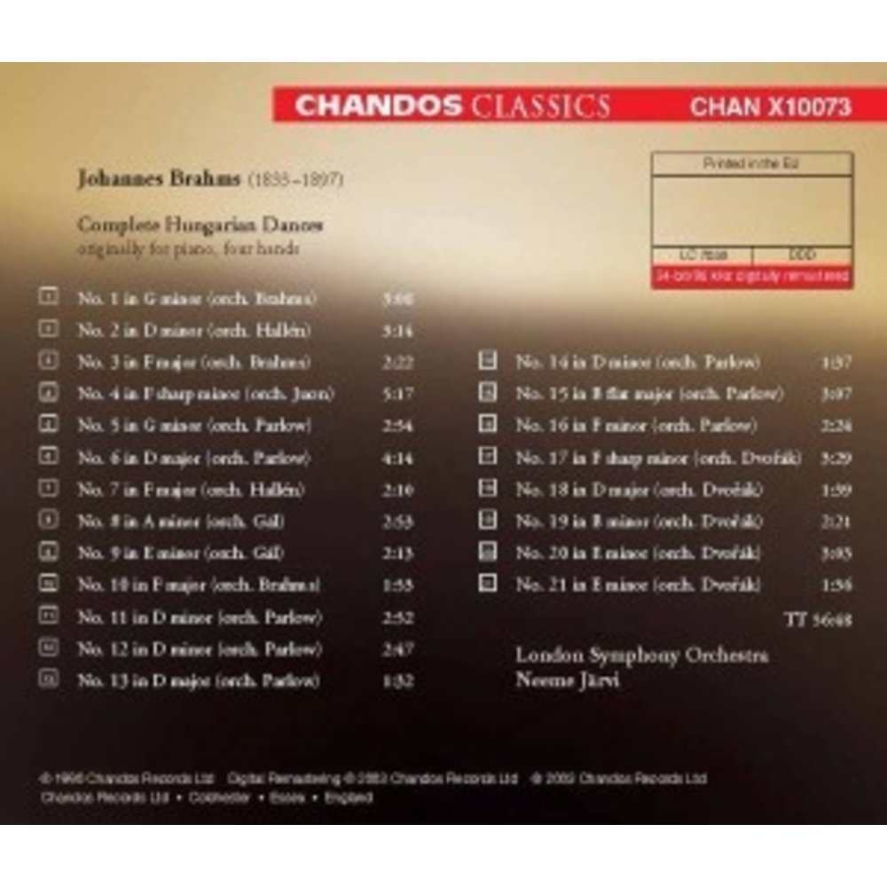 CHANDOS Complete Hungarian Dances